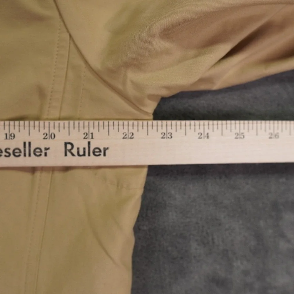 Brooks Brothers Trench‎ Coat Men Medium Khaki Cotton Y2K Belted Collar Heritage